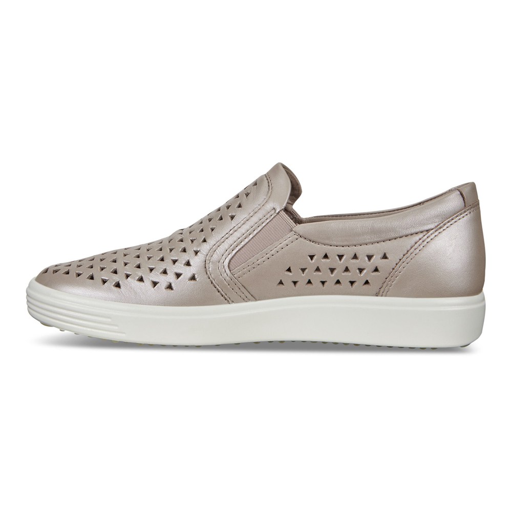 Slip On Mujer - ECCO Soft 7 Sneakers - Grises - RWH359218